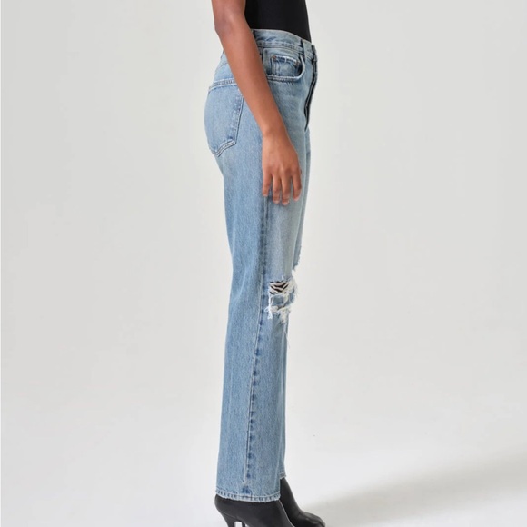 NWT Agolde 90’s Pinch Waist High Rise Straight Jeans - Picture 4 of 5